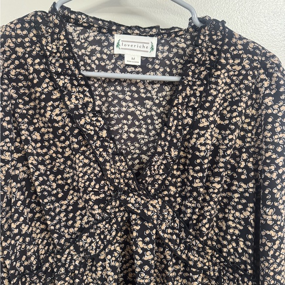 Love Riche Black and Cream Patterned dress - Picture 2 of 8